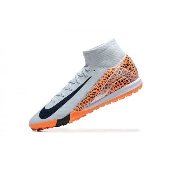 Sale Nike Air Zoom Superfly 10 Mercurial Elite TF White Orange Mens Soccer Cleats