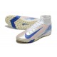 Sale Nike Air Zoom Superfly 10 Mercurial Elite TF White and Blue Soccer Cleats