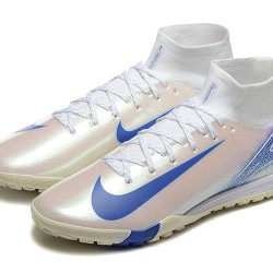 Nike Air Zoom Superfly 10 Mercurial Elite TF White and Blue 