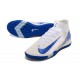 Sale Nike Air Zoom Superfly 10 Mercurial Elite TF White ang Blue Soccer Cleats