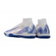 Sale Nike Air Zoom Superfly 10 Mercurial Elite TF White ang Blue Soccer Cleats