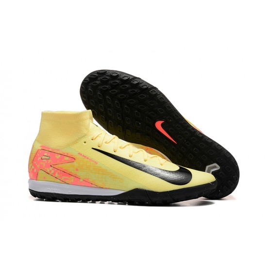 Sale Nike Air Zoom Superfly 10 Mercurial Elite TF Yelleow Black Mens Soccer Cleats