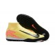 Sale Nike Air Zoom Superfly 10 Mercurial Elite TF Yelleow Black Mens Soccer Cleats