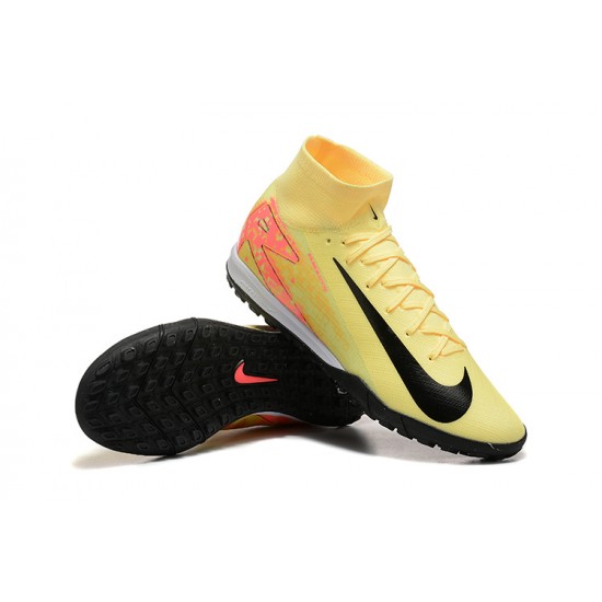 Sale Nike Air Zoom Superfly 10 Mercurial Elite TF Yelleow Black Mens Soccer Cleats