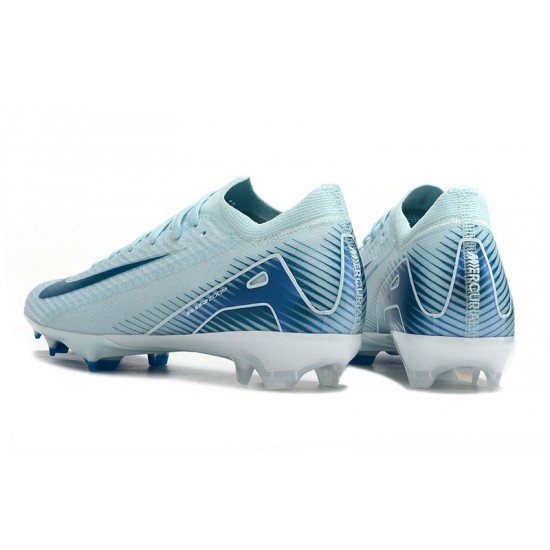 Sale Unisex Nike Air Zoom Mercurial Vapor 16 Elite FG Blue Soccer Cleats