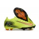 Sale Unisex Nike Air Zoom Mercurial Vapor 16 Elite FG Chartreuse and Orange Soccer Cleats