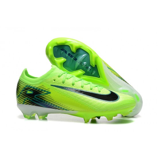 Sale Unisex Nike Air Zoom Mercurial Vapor 16 Elite FG Neongreen and  Black Soccer Cleats