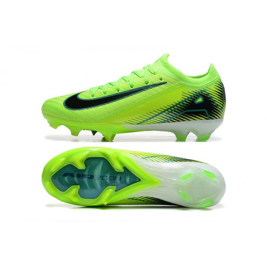 Sale Unisex Nike Air Zoom Mercurial Vapor 16 Elite FG Neongreen and  Black Soccer Cleats