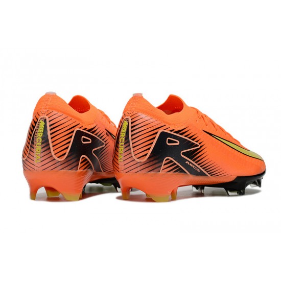 Sale Unisex Nike Air Zoom Mercurial Vapor 16 Elite FG Orange and Yellow Soccer Cleats