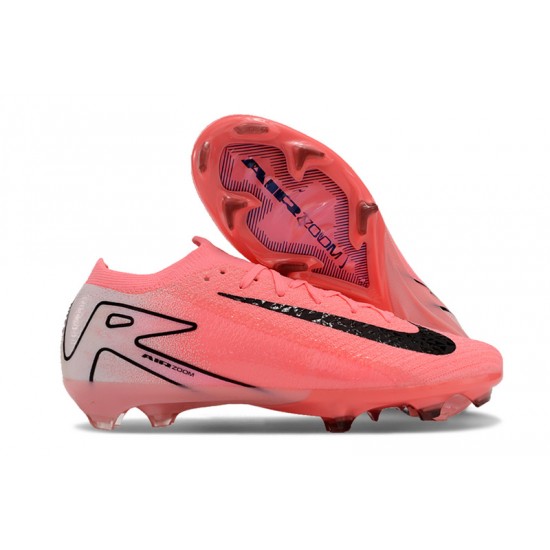 Sale Unisex Nike Air Zoom Mercurial Vapor 16 Elite FG Pink Black Soccer Cleats