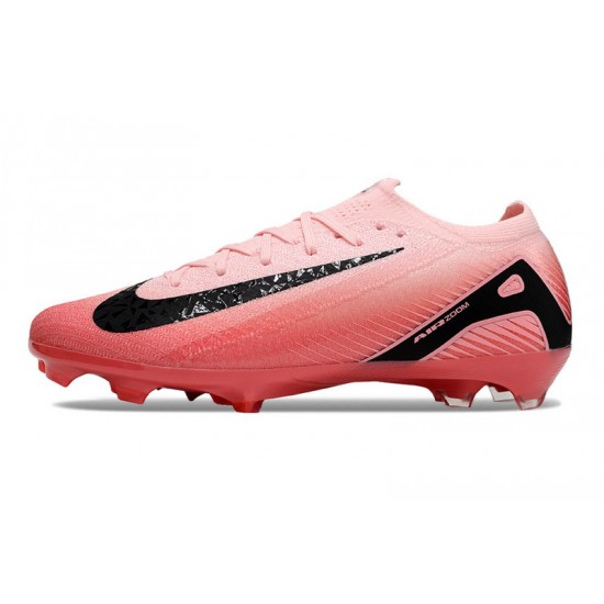 Sale Unisex Nike Air Zoom Mercurial Vapor 16 Elite FG Pink and Black Soccer Cleats