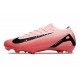 Sale Unisex Nike Air Zoom Mercurial Vapor 16 Elite FG Pink and Black Soccer Cleats