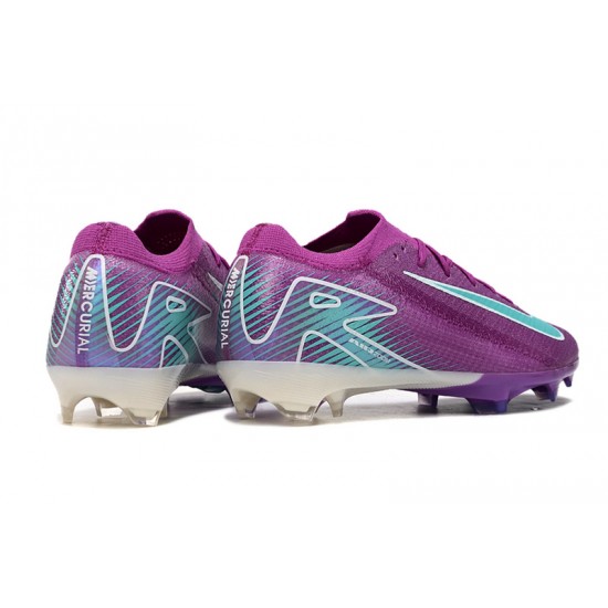 Sale Unisex Nike Air Zoom Mercurial Vapor 16 Elite FG Purple and Blue Soccer Cleats