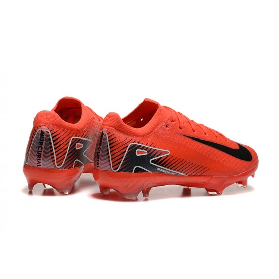 Sale Unisex Nike Air Zoom Mercurial Vapor 16 Elite FG Red and Black Soccer Cleats