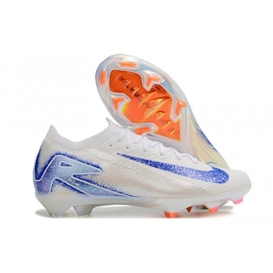 Unisex Nike Air Zoom Mercurial Vapor 16 Elite FG White Blue