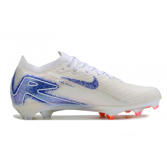 Unisex Nike Air Zoom Mercurial Vapor 16 Elite FG White Blue