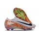 Sale Unisex Nike Air Zoom Mercurial Vapor 16 Elite FG White Orange Soccer Cleats