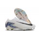 Sale Unisex Nike Air Zoom Mercurial Vapor 16 Elite FG White and Blue Soccer Cleats