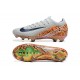 Sale Unisex Nike Air Zoom Mercurial Vapor 16 Elite FG White and Orange Soccer Cleats