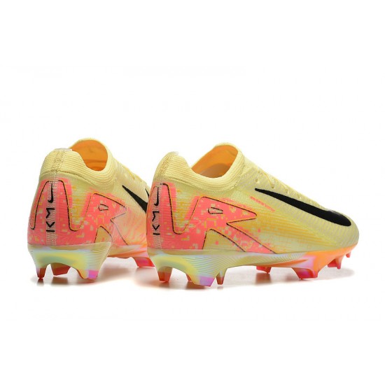 Sale Unisex Nike Air Zoom Mercurial Vapor 16 Elite FG Yellow and Orange Soccer Cleats