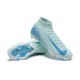 Nike Air Zoom Mercurial Superfly 10 Elite FG High Top Blue Grey Soccer Cleats