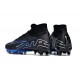 Nike Air Zoom Mercurial Superfly 9 Elite AG High Top Soccer Cleats Black Blue White