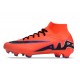 Sale Nike Air Zoom Mercurial Superfly 9 Elite FG High Top Soccer Cleats Red Black