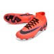 Sale Nike Air Zoom Mercurial Superfly 9 Elite FG High Top Soccer Cleats Red Black