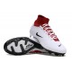 Nike Air Zoom Mercurial Superfly 9 Elite FG High Top Soccer Cleats White Red Black