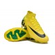 Nike Air Zoom Mercurial Superfly 9 Elite FG High Top Soccer Cleats Yellow Black