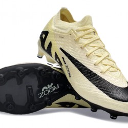 Nike Air Zoom Mercurial Vapor 15 Elite AG Low Soccer Cleats Black Beige