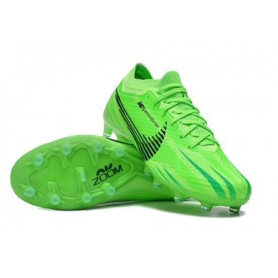 Nike Air Zoom Mercurial Vapor 15 Elite AG Low Soccer Cleats Green Black