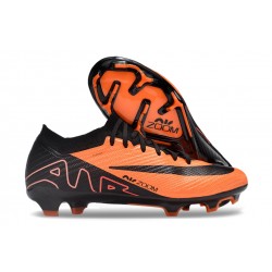 Nike Air Zoom Mercurial Vapor 15 Elite FG Low Soccer Cleats Black Orange