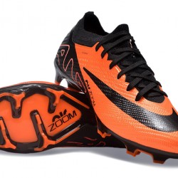 Nike Air Zoom Mercurial Vapor 15 Elite FG Low Soccer Cleats Black Orange