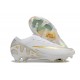 Sale Nike Air Zoom Mercurial Vapor 15 Elite FG Low White Silver Gold Soccer Cleats