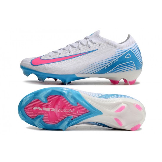 Nike Air Zoom Mercurial Vapor 16 Elite FG Low White Pink Blue