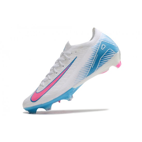 Nike Air Zoom Mercurial Vapor 16 Elite FG Low White Pink Blue