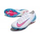 Sale Nike Air Zoom Mercurial Vapor 16 Elite FG Low White Pink Blue Soccer Cleats