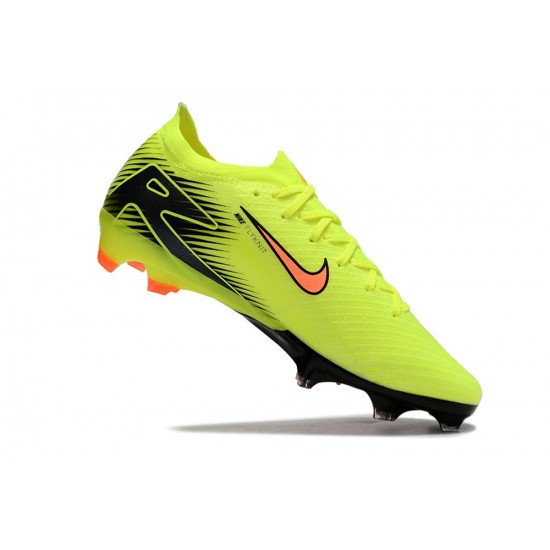 Sale Nike Air Zoom Mercurial Vapor 16 Elite FG Low Yellow Green Black Orange Soccer Cleats