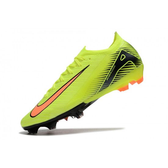 Sale Nike Air Zoom Mercurial Vapor 16 Elite FG Low Yellow Green Black Orange Soccer Cleats