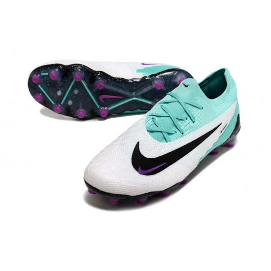 Unisex Nike Phantom GX Elite AG Teal Black Soccer Cleats 