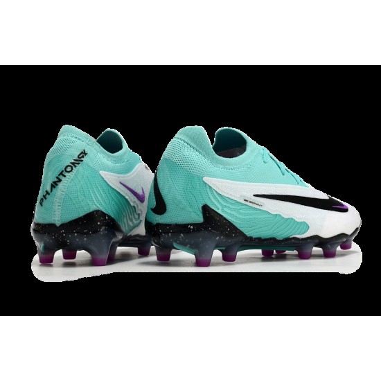 Unisex Nike Phantom GX Elite AG Teal Black Soccer Cleats 