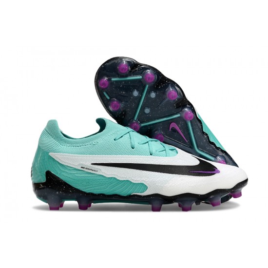 Unisex Nike Phantom GX Elite AG Teal Black Soccer Cleats 