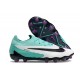 Unisex Nike Phantom GX Elite AG Teal Black Soccer Cleats 