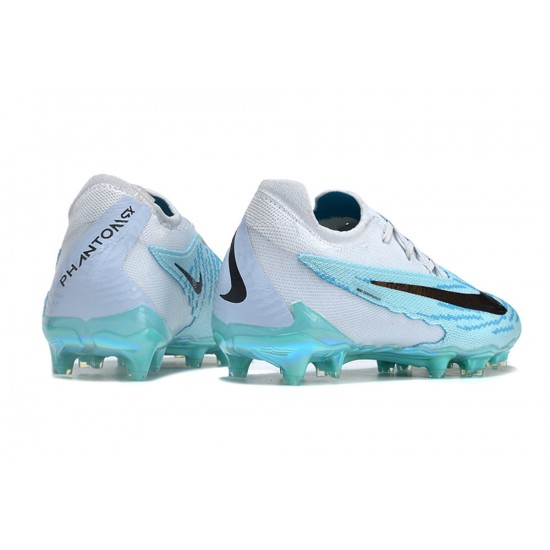 Sale Unisex Nike Phantom GX Elite FG Blue White Soccer Cleats Soccer Cleats