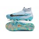 Unisex Nike Phantom GX Elite FG High top Blue Soccer Cleats 