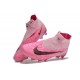 Unisex Nike Phantom GX Elite FG High top Pink Soccer Cleats 