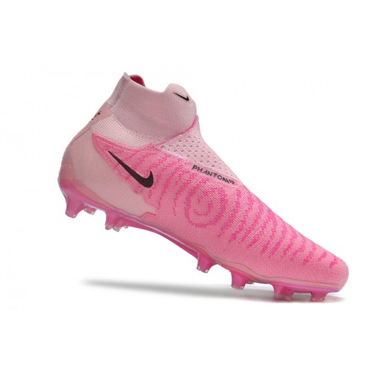 Unisex Nike Phantom GX Elite FG High top Pink Soccer Cleats 