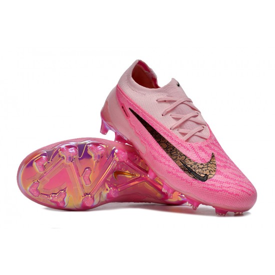 Unisex Nike Phantom GX Elite FG Pink Black Soccer Cleats