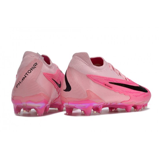 Sale Unisex Nike Phantom GX Elite FG Pink Black Soccer Cleats Soccer Cleats